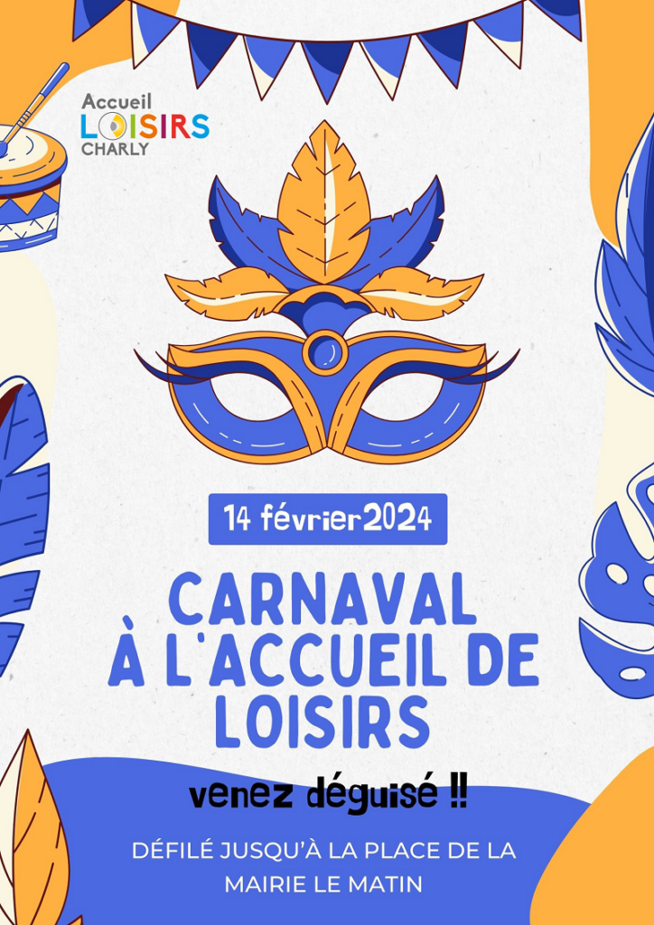 affiche carnaval accueil de loisirs